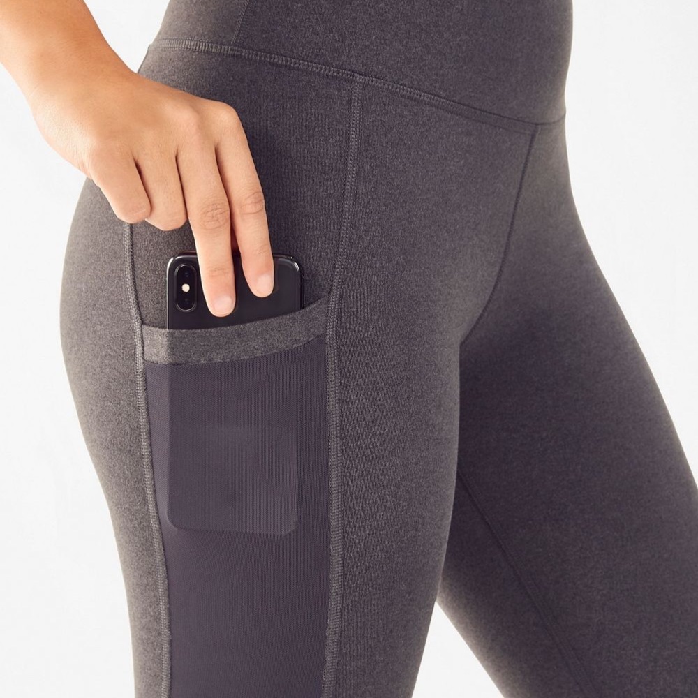 Fabletics Dark Gray High-Waist Pocket Leggings
